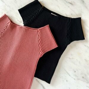 **TWO**KNIT BARDOT TOPS